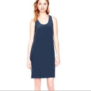 Navy Silk J. Crew Dress with twisted back